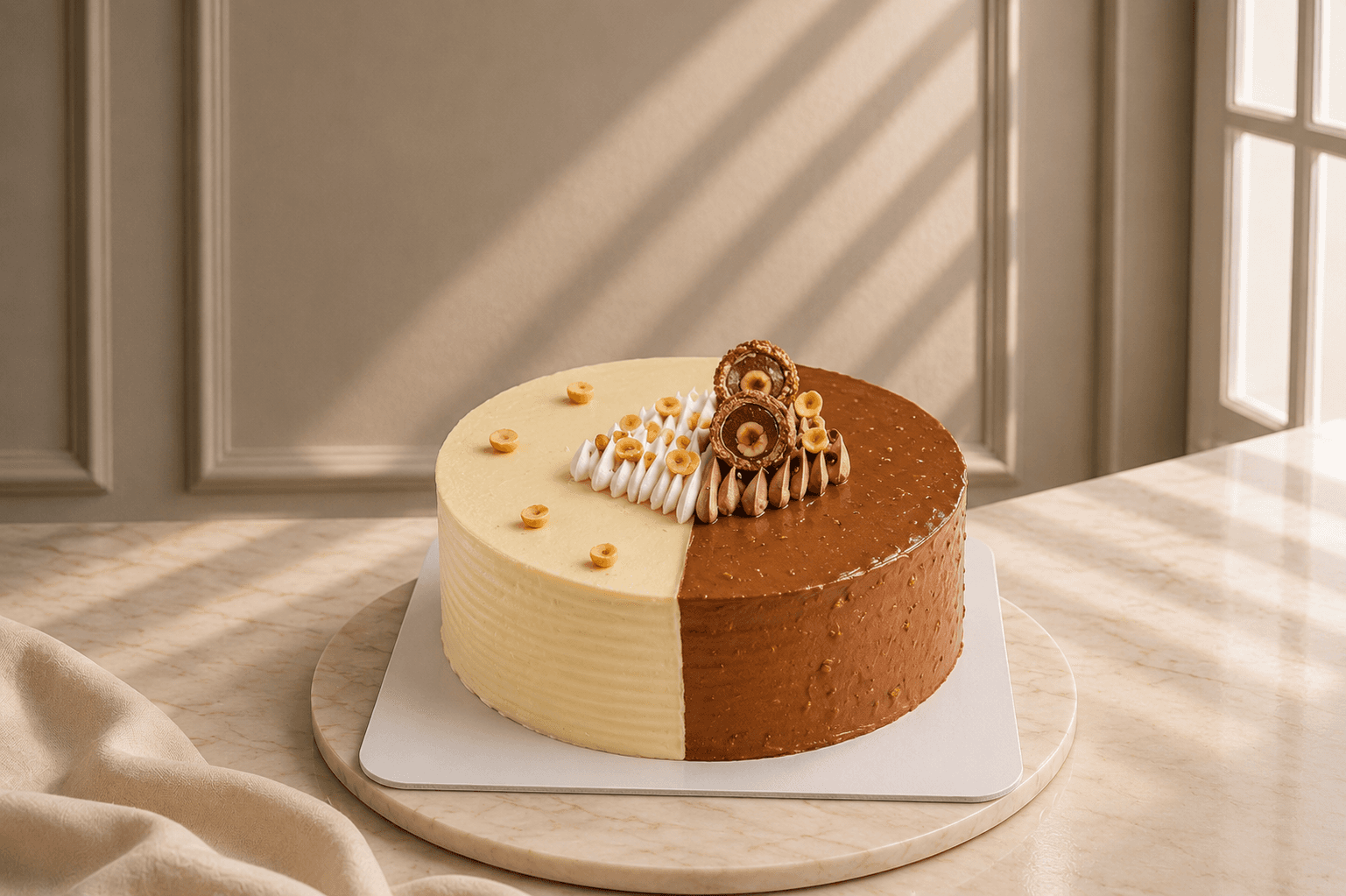 Half Roche Half Kinder Torte 22 cm